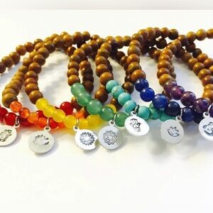Chakra Mala Bracelet in Orange